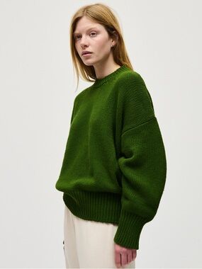 Babaa jumper no16 in pine. 100% Cotton.